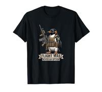 El Vuelo Nunca fue una opción Pingüino táctico Funny Bird Meme Camiseta