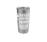 El whisky divertido puede no ser la respuesta, pero vale la pena intentarlo Vaso térmico de acero inoxidable de doble pared