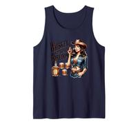 El whisky mata el aburrimiento del vaquero Camiseta sin Mangas
