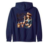 El whisky mata el aburrimiento del vaquero Sudadera con Capucha