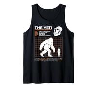 El Yeti Abominable Snowan Tabla de Tallas Cryptid Camiseta sin Mangas