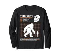 El Yeti Abominable Snowan Tabla de Tallas Cryptid Manga Larga