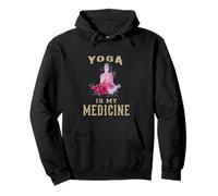 ¡El Yoga es mi Medicina! Diseño de refrán Divertido de yogui/Profesor de Yoga Sudadera con Capucha