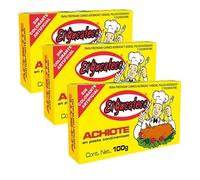El Yucateco Achiote en Pasta Condimentada - 100 g | Sazonador Tradicional Mexicano para Carnes, Tacos y Guisos - Pack Laborawi (3 x 100g)