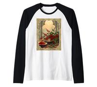 El zumaque Nowruz Rojo del Amanecer Camiseta Manga Raglan