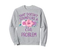 ELA Personalized Cute Flower Girls ELA Name Sudadera