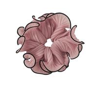 Elaborate - Coletero de encaje para mujer, anillos de encaje fruncido, coleteros de gran tamaño, accesorio de moda