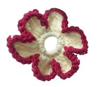 Elaborate - Coletero de ganchillo para mujer, diseño de flores de gran tamaño, coleteros para el pelo