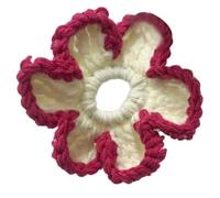 Elaborate - Coletero de ganchillo para mujer, diseño de flores de gran tamaño, coleteros para el pelo