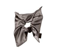 Elaborate - Lazo para el pelo de seda para mujer, anillos elegantes fruncidos como coleteros de gran tamaño, bufanda cuadrada para el pelo