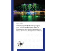 Élaboration et étude optique des matériaux BaCO₃-RE₂O₃