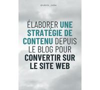 Elaborer une stratégie de contenu depuis le blog pour convertir sur le site web