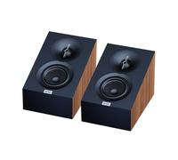 ELAC Debut 3.0 DA43-WN - Altavoces de Pared habilitados para Atmos, Nogal (par), Tweeter de cúpula de Aluminio de 1 Pulgada y woofer de Fibra de aramida de 4 Pulgadas, Reflejo de Graves de 2 vías,