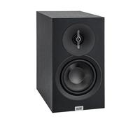 Elac Debut 3.0 DB53-BK - Altavoces para estantería, Color Negro Ceniza (par) - Altavoz de Agudos de cúpula de Aluminio de 1 Pulgada y woofer de Fibra de aramida de 5.25 Pulgadas, Reflejo de Graves de