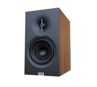 ELAC Debut 3.0 DB53-WN - Altavoces de estantería, nogal (par), tweeter de cúpula de aluminio de 1 pulgada y woofer de fibra de aramida de 5.25 pulgadas, reflejo de graves de 2 vías, respuesta de 48 Hz