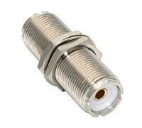 Eladcncmc 1 unidad UHF SO-239 PL-259 a SO239 hembra UHF SO239 PL259 adaptador de conector RF hembra convertidor de prueba
