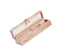Eladcncmc Caja de almacenamiento de joyas con compartimentos, organizador multifuncional para aretes, pulseras, collares, elegante soporte de joyería