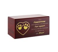 Eladcncmc Caja de cenizas para gatos, caja de cremación funeraria para mascotas, con palabras de memoria, urnas de madera, caja de recuerdos, ataúdes funerarios para perros