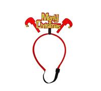 Eladcncmc Diadema de Navidad segura y elegante para mascotas, gorro de Papá Noel, decoración para tu bebé, suministros para el hogar