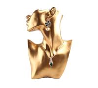 Eladcncmc Elegante expositor de joyas con forma de maniquí para pendientes y anillos, soporte para joyas para mujer