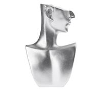 Eladcncmc Elegante expositor de joyas con forma de maniquí para pendientes y anillos, soporte para joyas para mujer