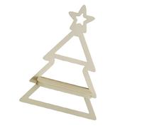 Eladcncmc Estantes de pared de madera para árbol de Navidad, estante flotante de pared para suministros de Navidad y estante de almacenamiento para colgar en la pared