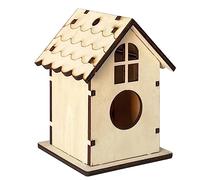 Eladcncmc Nido de Pájaro Desmontado Artesanía Loro Nido Jaula Juguetes para Periquitos Ninfa Caja nido para Aves Escalada