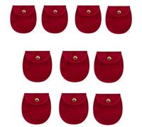 Eladcncmc Paquete de 10 bolsas de terciopelo multicolor para guardar joyas, organizador de pendientes, estuche de joyería para varias ocasiones