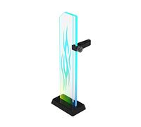 Eladcncmc Soporte vertical GPU de vidrio templado 5 V ARGB soporte para tarjeta gráfica de computadora GPU ajustable