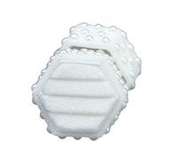 Eladcncmc Velutum - Soporte para accesorios con adornos de perlas, forma hexagonal de moda con forro suave para protección de joyas
