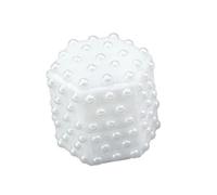 Eladcncmc Velutum - Soporte para accesorios con adornos de perlas, forma hexagonal de moda con forro suave para protección de joyas