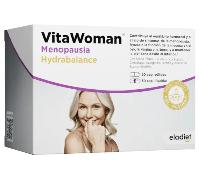 MENOPAUSIA HYDRABALANCE Vitawoman - Para los Sintomas de la Menopausia, Perimenopausia y Sequedad de Mucosas - Combate los Sofocos, Sudoración e Irritabilidad - Con Espino Amarillo | 60 comprimidos E