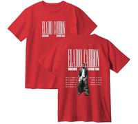 Eladio Carrion Don Kbrn Tour 2026 - Camiseta de algodón unisex con cuello redondo y manga corta, rosso, M