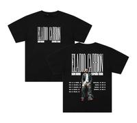 Eladio Carrion Don Kbrn Tour 2026 - Camiseta de manga corta con cuello redondo y algodón para mujer y hombre, Negro, M
