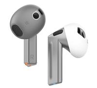 elago 2 Pares de Fundas para Galaxy Buds 3, Diseñadas para Galaxy Buds 3 [Encajan en el Estuche], Cubierta de Silicona Antideslizante, Guía de Instalación [1 Par de Cada] (Gris Oscuro/Blanco)