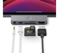 elago Adaptador Aluminio 5 en 1 Hub Tipo C Pocket Pro Compatible con iPad and Otros Dispositivos USB-C - HDMI 4K, Carga de USB-C PD, 3.5mm Conector de Audio, SD y Micro SD Lector de Tarjeta