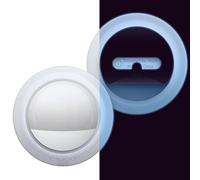 elago Almohadilla de Silicona Compatible con Apple AirTag (2.ª/1.ª generación) - Estuche Adhesivo con Pegatinas Reutilizables (Paquete de 2), Dispositivo de Rastreo No Incluido (Nightglow Blue)