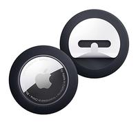 elago Almohadilla de Silicona Compatible con Apple AirTag Estuche con Pegatinas Adhesivas (Paquete de 2) - Almohadilla Reutilizable, Dispositivo de Seguimiento no Incluido (Black)