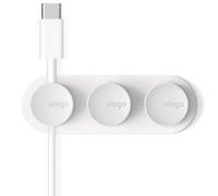 elago Botones Magnéticos de Gestión de Cables, Organice 3 Cables, Potentes Imanes, Adhesivo Reutilizable Que se Adhiere a la Superficie, Organización del Escritorio (Blanco)