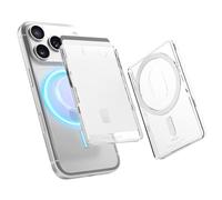 elago Cartera Magnética Transparente (2 Tarjetas), Compatible con MagSafe para iPhone 17/16/15/14/13/12 - Tarjetero de Policarbonato de 4 Capas [Transparente]
