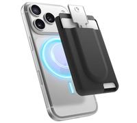 elago Cartera Tarjetero Key Magnético-2 Tarjetas Compatible con MagSafe, iPhone 17/16/15/14/13/12 - Cartera Segura para Teléfono, Larga Duración, Protección contra Arañazos (Negro)