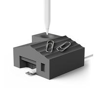 elago Casa Portalápices Compatible con Apple pencil Pro, Apple Pencil (USB-C), Apple Pencil 1ª/2ª Gen y otros Lápices, Lápiz Óptico, Compatible con Apple Pencil Case, Soporte de Silicona (Gris Oscuro)