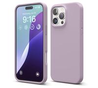 elago Compatible con Funda para iPhone 16 Pro MAX, Funda de Silicona Líquida Premium, Funda Protectora de Cuerpo Completo, A Prueba de Golpes, Forro de Microfibra Suave Antirrayas (Morado Suave)