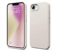 elago Compatible con Funda para iPhone 16e, Funda de Silicona Líquida Premium, Funda Protectora de Cuerpo Completo, A Prueba de Golpes, Forro de Microfibra Suave Antirrayas (Piedra)