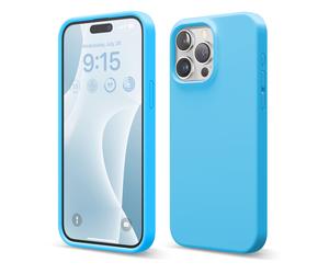 Elago Compatible con iPhone 15 Pro Max MAX Liquid Liquid Silicone Case Body Body Body Microfibra Soft Microfibra Lingo anti-Scratch 6.7 pulgadas