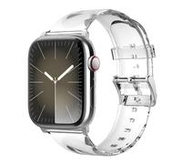 elago Correa Clear Compatible con Apple Watch Series 11/10/9/8/7/6/5/4/3/2/1/Ultra3/Ultra2/Ultra/SE3/SE2/SE (49mm 46mm 45mm 44mm 42mm), Correa de Repuesto Transparente Smartwatch (Transparente)