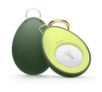 elago Funda Aguacate Compatible con Apple Airtag - Llavero de Protección contra Caídas, Diseño Bonito, Llavero con Soporte de Mosquetón (Rastrea Perros, Llaves, Mochila) Rastreador No Incluido (Verde)