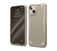 elago Funda Armor Compatible con iPhone 13 [6,1"] | Carcasa Resistente, TPU Premium, Fibra de Carbono, Diseño Robusto y Duradero, Protección Completa Antigolpes (Arena)