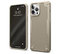 elago Funda Armor Compatible con iPhone 13 Pro MAX [6,7"] | Carcasa Resistente, TPU Premium, Fibra de Carbono, Diseño Robusto y Duradero, Protección Completa Antigolpes (Arena)