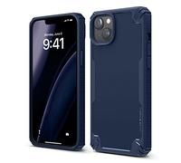 elago Funda Armor Compatible con iPhone 14 Plus Case (6,7"), Protección contra Caídas de Grado Militar de EEUU, Carcasa Protectora de Resistencia, Fibra de Carbono, Capa Antichoque (Azul Oscuro)
